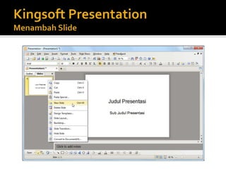 Membuat dokumen presentasi