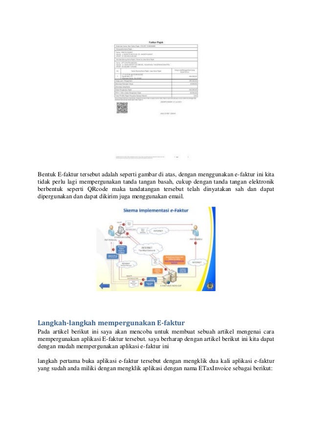 Cara Pakai E-faktur Pajak dan Cara Membuat Faktur Pajak 