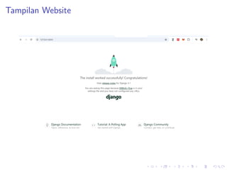 Tampilan Website
 