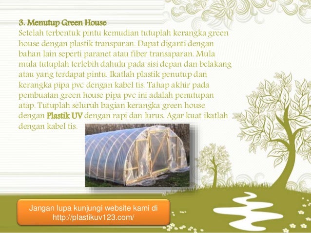 Membuat green house dari pipa pvc dan plastik  uv
