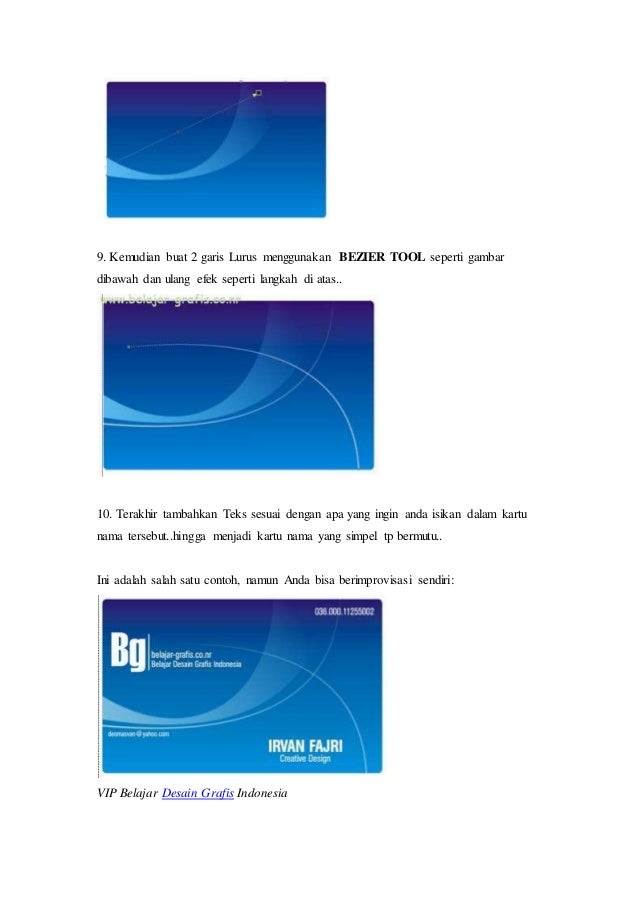 Template Desain Kartu Nama Coreldraw X7 Terlengkap