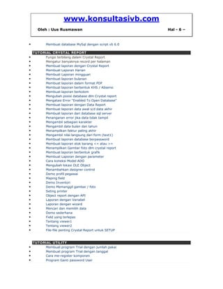 Membuat laporan berbentuk khs | PDF