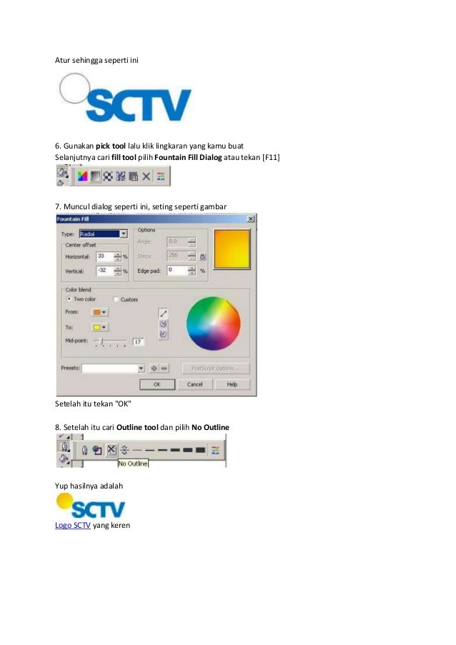 Membuat Logo Sctv