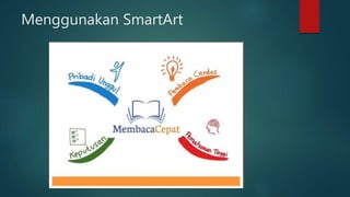 Menggunakan SmartArt
 