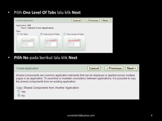 Membuat Tabular Form - Oracle Application Express | PDF
