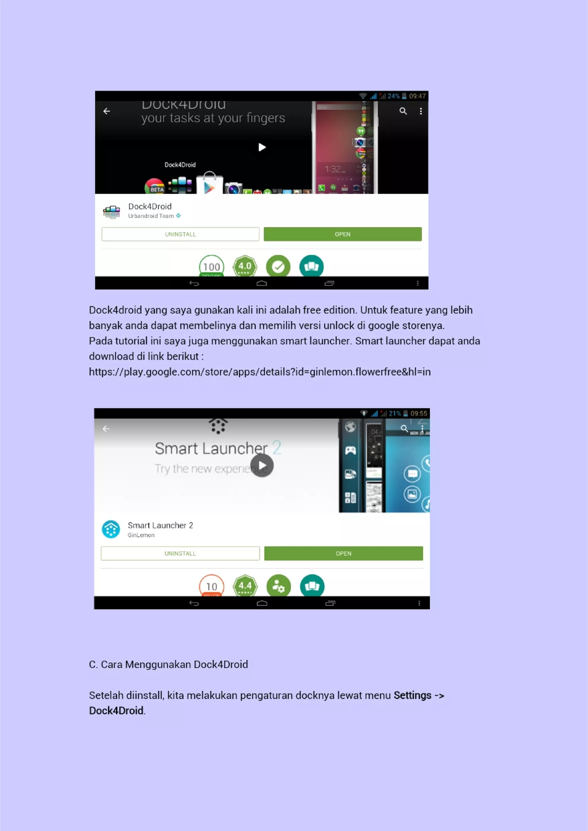 Membuat tampilan android mirip mac os
