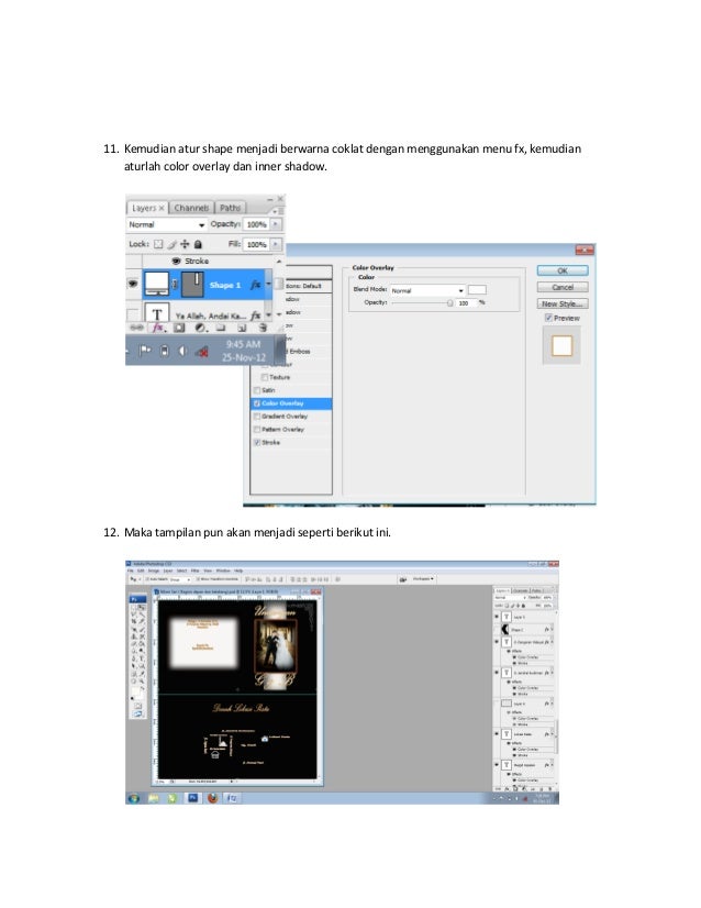 Membuat undangan pernikahan menggunakan adobe photoshop