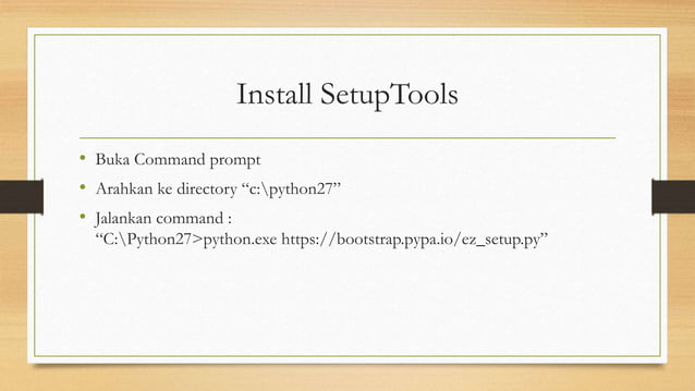 Membuat virtual environment python | PPT