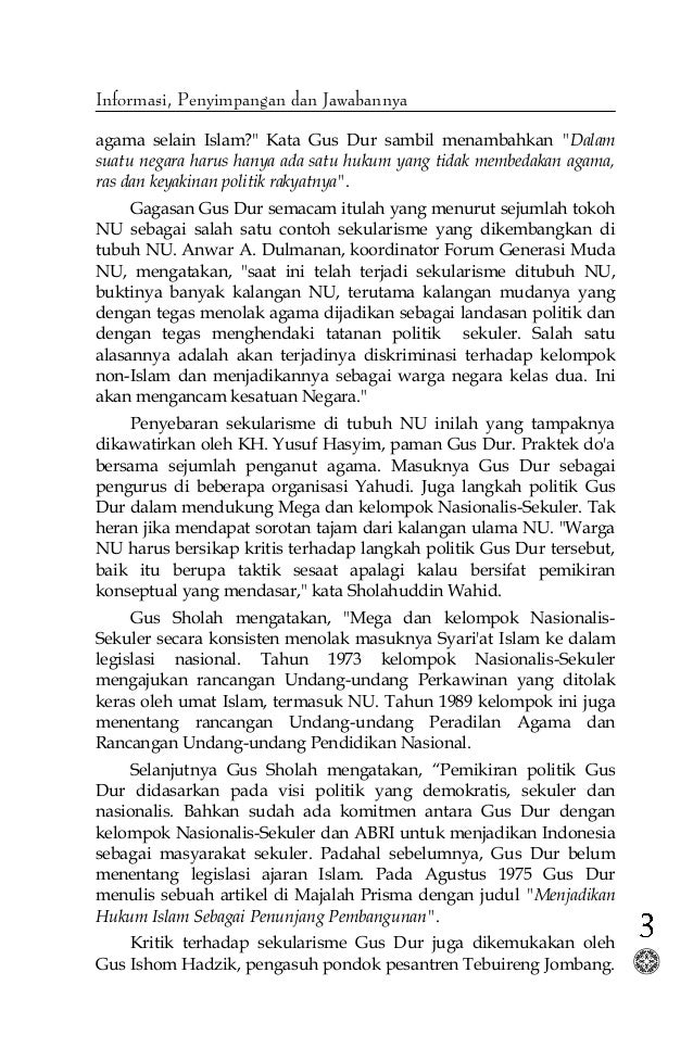 Membuka Kedok Tokoh Liberal NU www.kabarmakkah.com