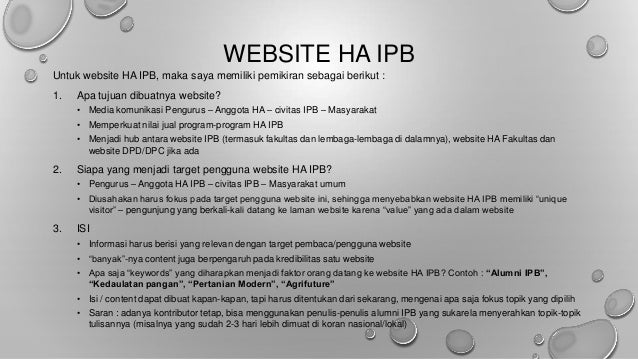 Membumikan Himpunan Alumni IPB via media sosial
