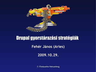 Drupal gyorstárazási stratégiák Fehér János (Aries) 2009.10.29. 