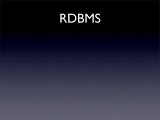 RDBMS
 