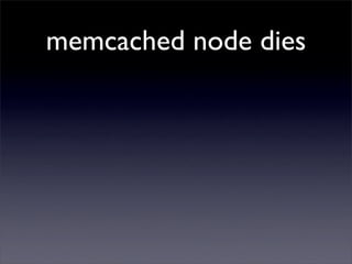 memcached node dies
 