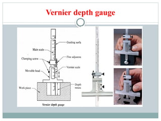 Vernier depth gauge
 