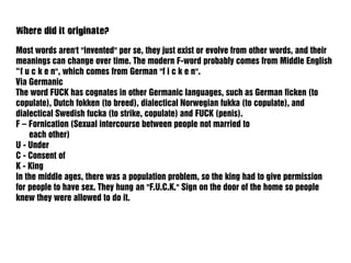FUCK | PDF