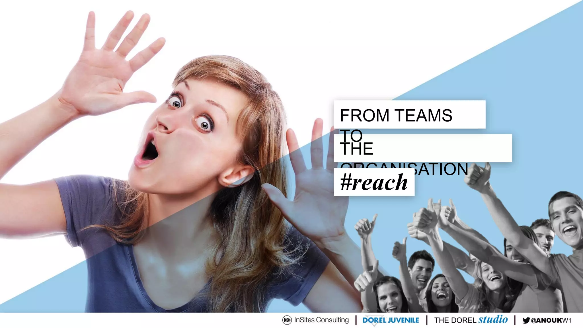 THE
ORGANISATION
FROM TEAMS
TO
#reach
 