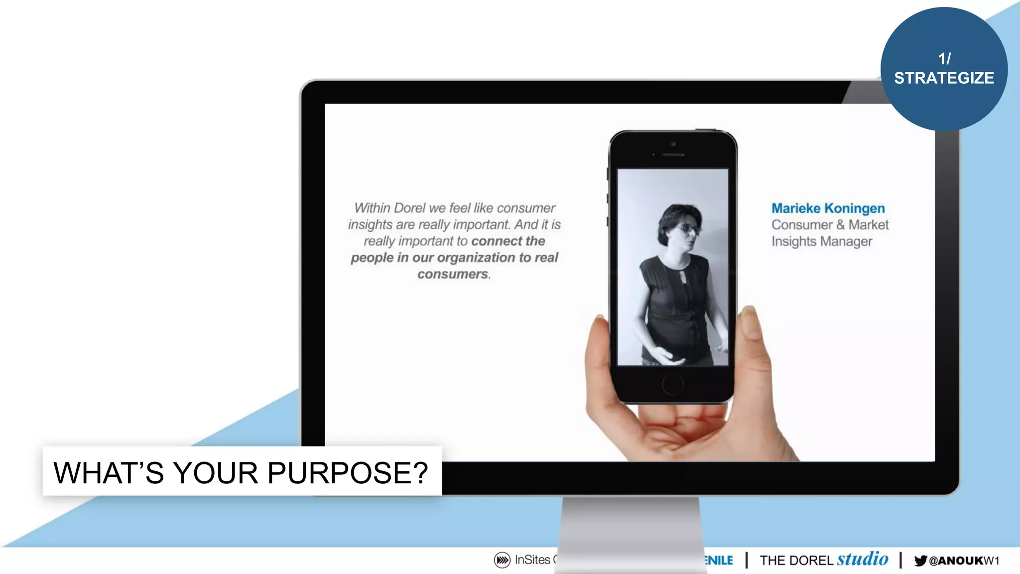 1/
STRATEGIZE
WHAT’S YOUR PURPOSE?
 