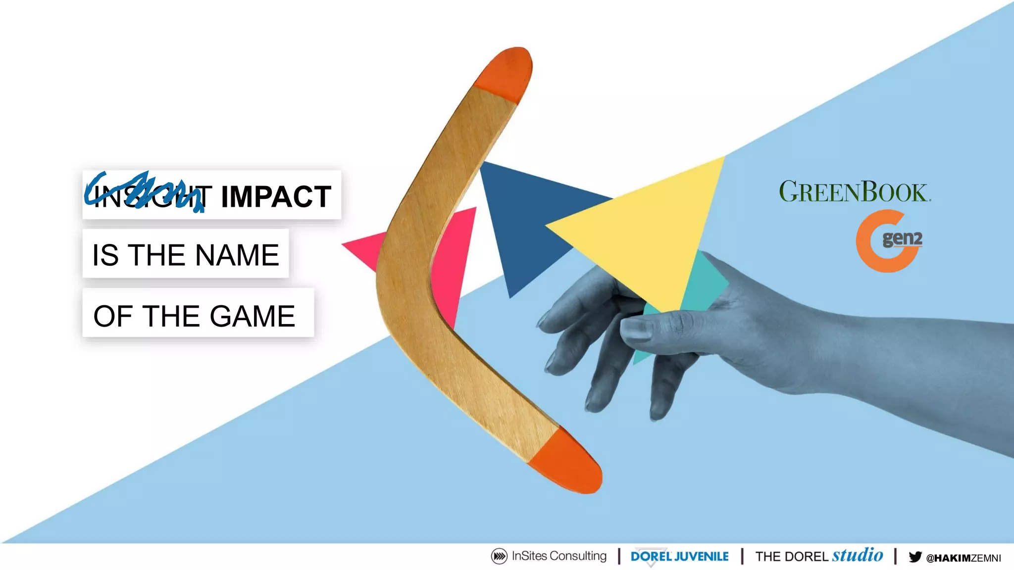 INSIGHT IMPACT
OF THE GAME
IS THE NAME
@TIMDUH@HAKIMZEMNI
 