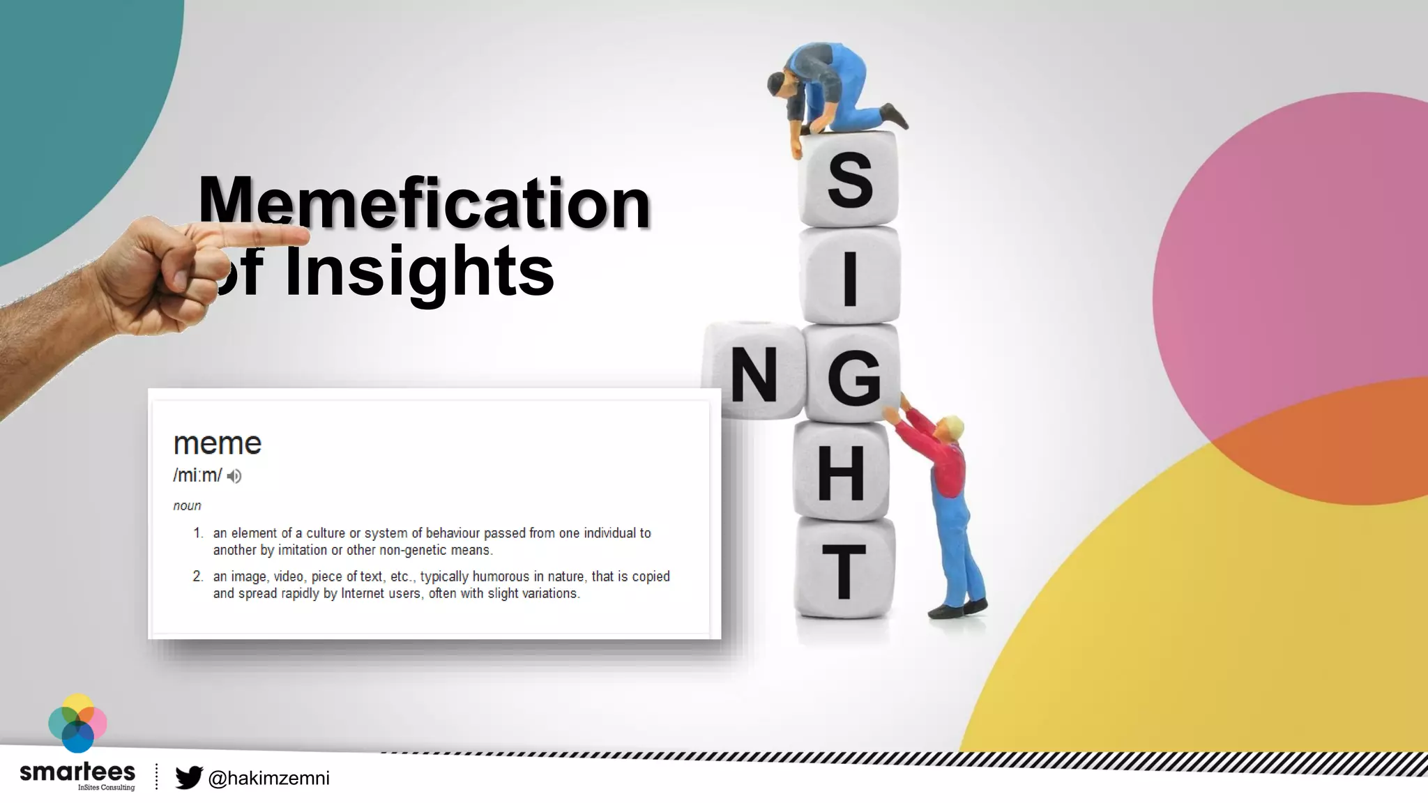 @hakimzemni
Memefication
of Insights
 