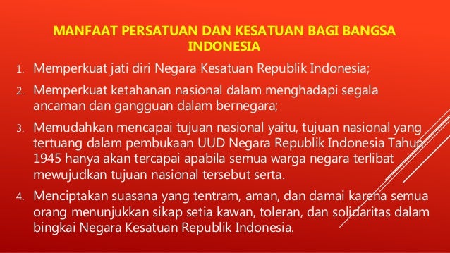Memelihara Semangat Persatuan Indonesia