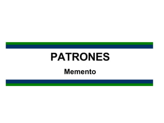 PATRONES Memento 