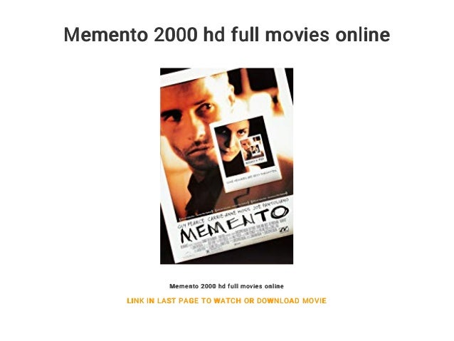 Memento 2000 Hd Full Movies Online