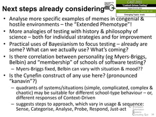 Congenial Example Memes & Fitness Landscapes - analogies of testing with sci evol (2011 ...