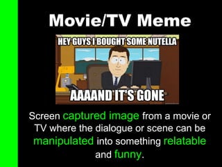 Standard Meme

A standard meme that can usually only be
interpreted one way. These are long lasting
memes that stay true t...