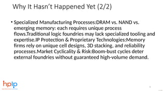 The Case for a Foundry Model for Memory Technologies – PiM as a Driver ...