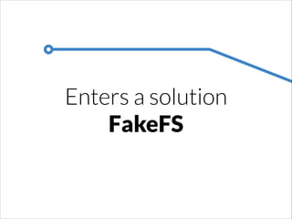 Enters a solution
FakeFS

 