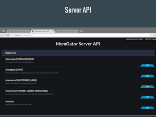Server API
 