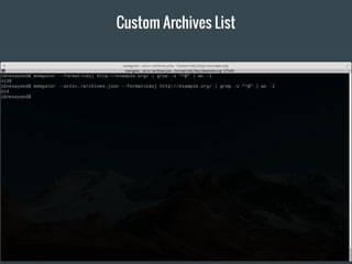Custom Archives List
 