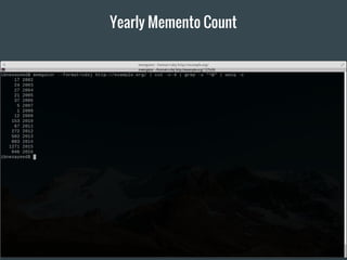 Yearly Memento Count
 