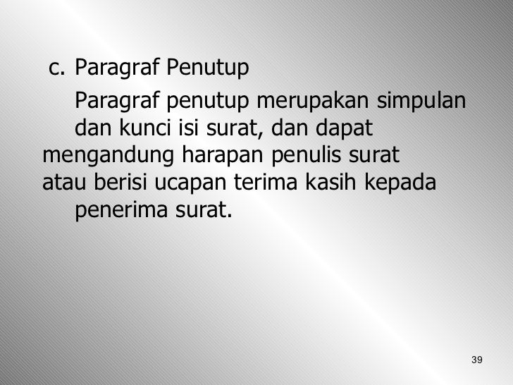 Materi Pembelajaran Menulis Memo dan Surat