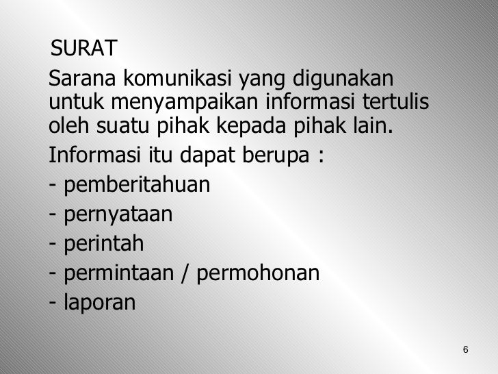 Contoh Surat Pribadi Yang Singkat - Contoh Hu