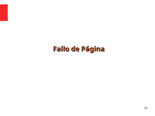 Fallo de Página
Fallo de Página
14
 