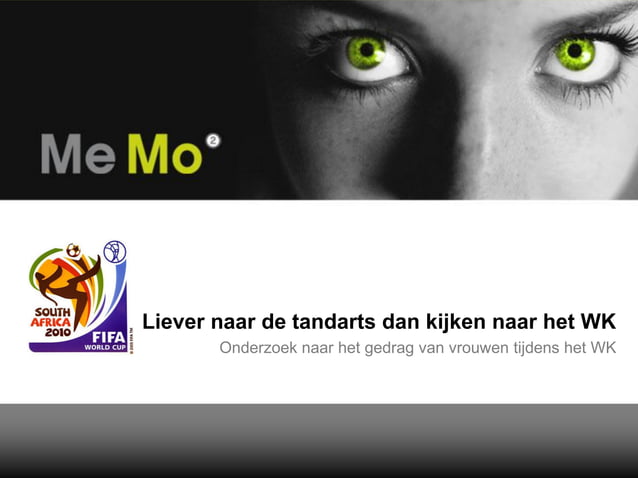 MeMo² - Onderzoek naar het gedrag van vrouwen tijdens het wk voetbal