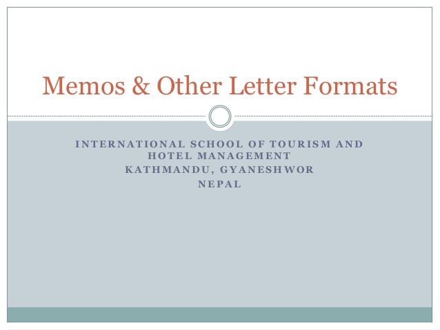 memo and other letter formats letter memo
