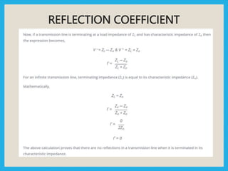 REFLECTION COEFFICIENT
 