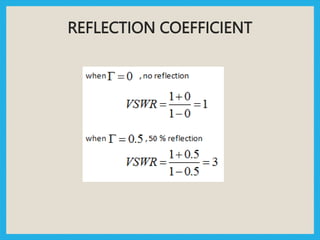 REFLECTION COEFFICIENT
 
