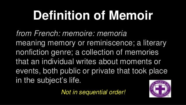 A Memoir Meaning