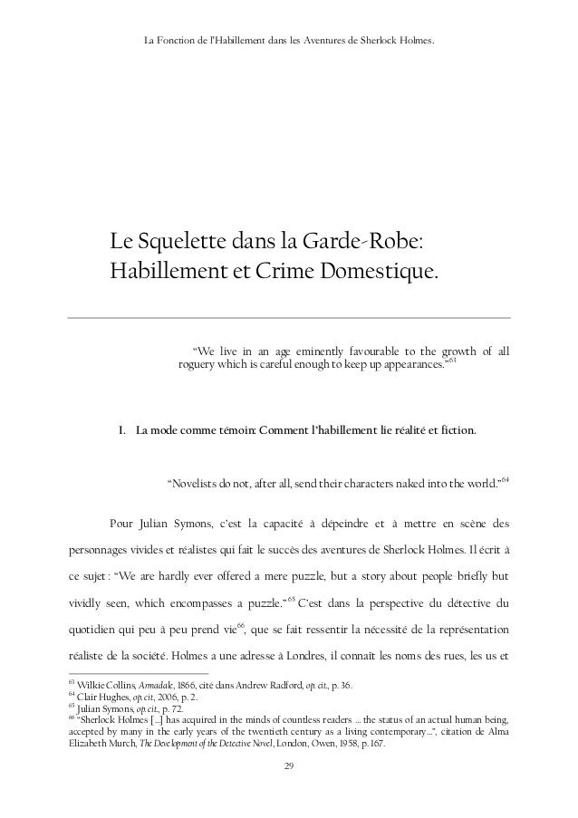 La Fonction De L Habillement Dans Les Aventures De Sherlock Holmes La Fonction De L Habillement Dans Les Aventures De Sherlock Holmes