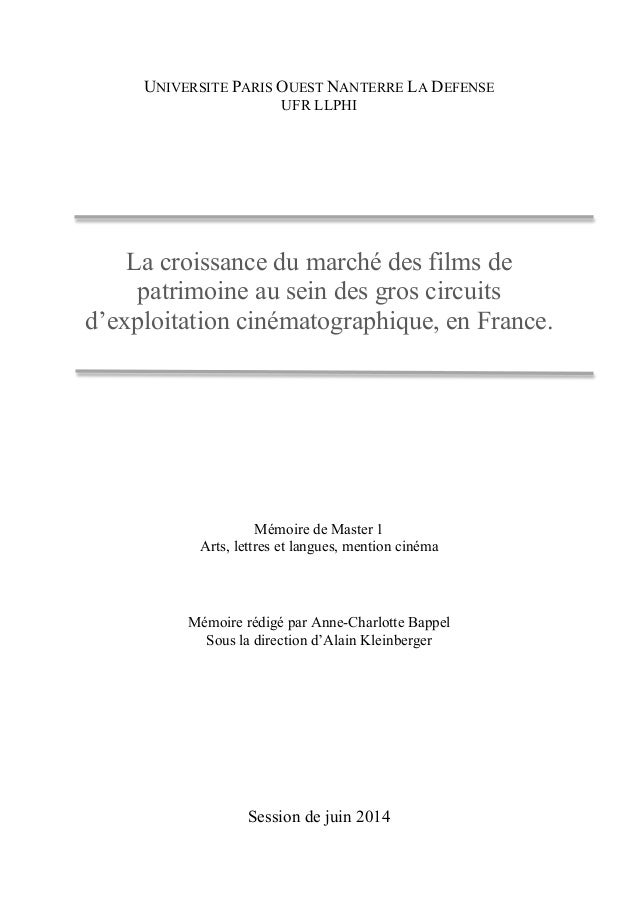 master 2 lettres modernes