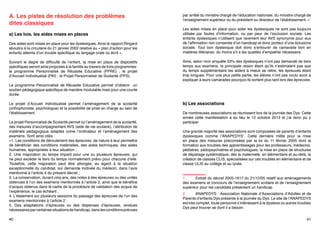 BLABLABAL

A. Les pistes de résolution des problèmes
dites classiques
a) Les lois, les aides mises en places

Des aides sont mises en place pour les dyslexiques. Ainsi le rapport Ringard
aboutira à la circulaire du 21 janvier 2002 relative au « plan d’action pour les
enfants atteints d’un trouble spécifique du langage orale ou écrit ».
Suivant le degré de difficulté de l’enfant, la mise en place de dispositifs
spécifiques seront ainsi proposés à la famille au travers de trois programmes:
le programme Personnalisé de Réussite Educative (PPRE)  ; le projet
d’Accueil Individualisé (PAI) ; le Projet Personnalisé de Scolarité (PPS).
Le programme Personnalisé de Réussite Educative permet d’obtenir un
soutien pédagogique spécifique de manière modulable mais pour une courte
durée.
Le projet d’Accueil Individualisé permet l’aménagement de la scolarité
(orthophoniste, psychologue) et la possibilité de prise en charge au sein de
l’établissement.
Le projet Personnalisé de Scolarité permet lui l’aménagement de la scolarité,
des mesures d’accompagnement AVS (aide de vie scolaire), l’attribution de
matériels pédagogique adaptés come l’ordinateur et l’aménagement des
examens. Sont ainsi cités :
«1. Les conditions de déroulement des épreuves, de nature à leur permettre
de bénéficier des conditions matérielles, des aides techniques, des aides
humaines, appropriées à leur situation ;
2. Une majoration du temps imparti pour une ou plusieurs épreuves, qui
ne peut excéder le tiers du temps normalement prévu pour chacune d’elle.
Toutefois, cette majoration peut être allongée, eu égard à la situation
exceptionnelle du candidat, sur demande motivée du médecin, dans l’avis
mentionné à l’article 4 du présent décret ;
3. La conservation, durant cinq ans, des notes à des épreuves ou des unités
obtenues à l’un des examens mentionnés à l’article 2, ainsi que le bénéfice
d’acquis obtenus dans le cadre de la procédure de validation des acquis de
l’expérience, le cas échéant ;
4. L’étalement sur plusieurs sessions du passage des épreuves de l’un des
examens mentionnés à l’article 2 ;
5. Des adaptations d’épreuves ou des dispenses d’épreuves, rendues
nécessaires par certaines situations de handicap, dans les conditions prévues
40

par arrêté du ministre chargé de l’éducation nationale, du ministre chargé de
l’enseignement supérieur ou du président ou directeur de l’établissement. »1
Les aides mises en place pour aider les dyslexiques ne sont pas toujours
utilisée par fautes d’information, ou par peur de l’exclusion sociale. Les
enfants dyslexiques n’utilisent que rarement leur AVS synonyme pour eux
de l’affirmation non consentie d’un handicap et donc porteur d’une éclusions
sociale. Tout bon dyslexique doit donc s’entourer de camarade bon en
matières littéraires, du moins s’il a les qualités d’empathie nécessaire.
Ainsi, selon mon enquête 53% des dyslexiques n’ont pas demandé de tiers
temps aux examens, la principale raison étant qu’ils n’estimaient pas que
du temps supplémentaire les aident à mieux se relire, les épreuves étant
trop longues. Pour une plus petite partie, les élèves n’ont pas voulu avoir à
expliquer à leurs camarades pourquoi ils sortent plus tard lors des épreuves.

b) Les associations
De nombreuses associations se réunissent lors de la journée des Dys. Cette
année cette manifestation a eu lieu le 12 octobre 2013 et j’ai donc pu y
participer.
Une grande majorité des associations sont composées de parents d’enfants
dyslexiques comme l’ANAPEDYS2. Cette dernière milite pour la mise
en place des mesures préconisées par la loi du 11 février 2005 dont la
formation aux troubles des apprentissages pour les professeurs, médecins,
pédiatres, pédopsychiatres et psychologues, la mise en place de structures
de dépistage systématique, dès la maternelle, en élémentaire et au-delà, la
création de classes CLIS, spécialisées sur ces troubles en élémentaire et de
classe ULIS au collège et au lycée.
1	
Extrait du décret 2005-1617 du 21/12/05 relatif aux aménagements
des examens et concours de l’enseignement scolaire et de l’enseignement
supérieur pour les candidats présentant un handicap
2	
ANAPEDYS : Association Nationale d’Associations d’Adultes et de
Parents d’enfants Dys présente à la journée du Dys. Le site de l’ANAPEDYS
est très complet, toute personne s’intéressent à la dyslexie ou autres troubles
Dys peut trouver se dont il a besoin.
41

 
