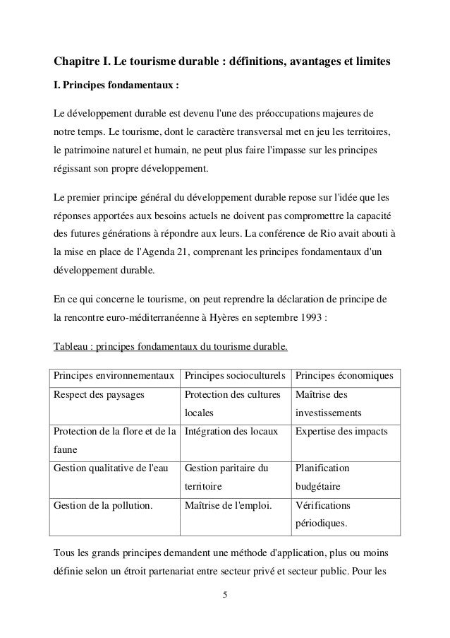 Tourisme Durable Avantages Et Enjeux
