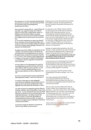 74
Hélène FAURE – ISCOM – 2014/2015
 