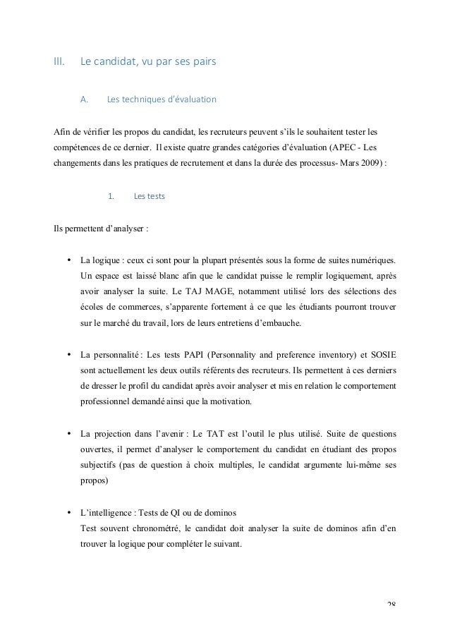 Le Secteur Du Recrutement Vers Une Information Parfaite