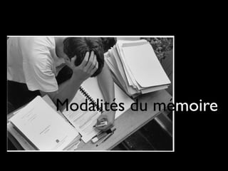 Modalités du mémoire
 