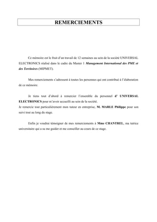Memoire Master