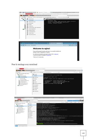 xviii
Pour le stockage avec nextcloud
 